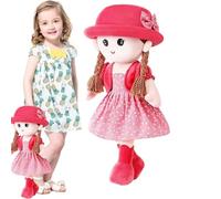 Première pour bébés | Jolie de princesse de conte de fées pour , petits cœurs doux, compagnon interactif pour dormir, en peluche, jouets de 35 cm pour