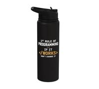 Première règle de programmation si elle fonctionne ne la changez pas Stainless Steel Insulated Water Bottle