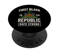 Première République Noire 1804 Jour de l'Indépendance Haïti PopSockets PopGrip Adhésif