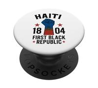 Première République noire 1804 Jour de l'indépendance PopSockets PopGrip Adhésif