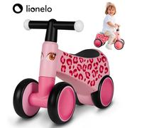 LIONELO Sammy Rider pour Enfants de 1 à 3 Ans, Porteur 4 Roues jusqu'à 25 kg, Poignées Antidérapantes avec Éclairage, Siège Ergonomique 3 Modèles, pour Garçons et Filles (Pink)