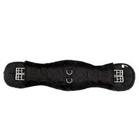 Premiere Sangle de dressage courte anatomique en fourrure synthétique (40 cm, noir)