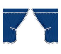 Premiere smart cabin, set rideaux en microfibre pour camion - Bleu