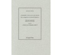Première Tentative De Sortie Des Logiques Du Ressentiment - Miettes Pour Le Quarantième Anniversaire Du Mai Français Suivi De "Aurions-Nous Dû Demander Pardon ?