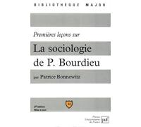 Premières leçons sur la sociologie de Pierre Bourdieu