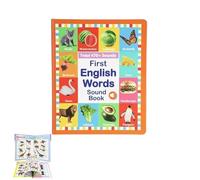 Premiers Mots Anglais,Livre Sonore,Mon Premier Jouet Sonore Anglais - Plus De 470 Mots,21 Thèmes, pour L'Apprentissage du Langage,L'Éducation Scolaire (1pcs)