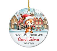 Premiers Pas d'un Faon Décoration De Noël A Suspendre Créatif Ornement Suspendu Décoratifs Pendentif De Noël pour Mariage Festival Maison