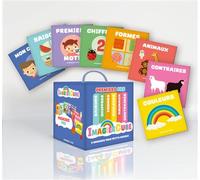 Imagier Cube Premier Pas - Coffret En 8 Volumes : Mon Corps - Saisons - Chiffres - Formes - Couleurs - Animaux - Contraires - Premiers Mots