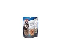 Titre : TRIXIE PREMIO 4 Meat Minis Snack Pack - quatre délicieuses variétés : poulet, canard, bœuf et agneau - sans gluten - sans sucre ajouté - teneur en viande 89 % - 4 x 100 g - 31852