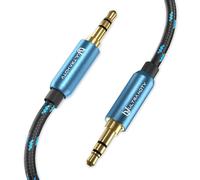 Premio Cavo Aux - 2m 3,5mm Audio Jack, Stereo Maschio a Stereo Maschio, cavo di collegamento per ingressi AUX, Apple iPhone, iPad, Smartphone, Autoradio