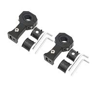 Premium 360-Degree Adjustable Motorcycle Headlight Clamp Kit - Durable Aluminium Alloy Brackets for Secure Fog Lamp and Spotlight Installation on Various Vehicles!