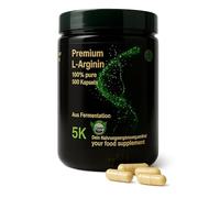 Premium 500 gélules L-Arginine - Hautement dosées, végétaliennes, sans additifs, soutient le développement musculaire et la circulation sanguine - BASE -