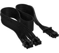 Premium 600 W PCIe 5.0/Gen 5 12VHPWR Câble d¿Alimentation-Adapté aux Alimentations de Type-4 via Une Double Connexion PCIe à 8 Broches-Connecteur 12+4 Broches-Noir