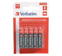 Premium Aaa Alkaline Batteries I 1.5v I Aaa-lr03 Micro I Aaa Batteries I Batteries Pour Lecteur Mp3 De, Appareil Photo, Télécommande, Rasoir Et Plus I Premium Alkaline Battery I 10 Pcs. - Verbatim