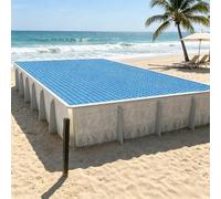 Premium Bâche à Bulles 2.4 x 6.1 m pour Réchauffer l'eau de La Piscine Couverture de Piscine Solaire Découpe Individuelle pour Piscines, Bleu