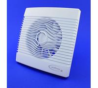 Premium Badventilator mit Feuchtigkeitssensor/Hygrostat und Timer/Nachlauf Badlüfter Lüfter Ventilator Deckenlüfter weiß Front Ø 120 mm 12 cm PremiumHS Wandlüfter Ventilator Einbaulüfter Bad Küche