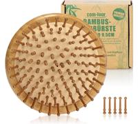 Premium Bamboo Hair Brush-Detangling Hair Brush Bamboo Wood-Small Brush (1 Piece-Tangle Brush)