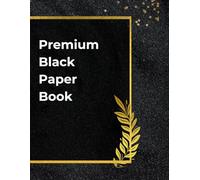 Premium Black Paper Drawing Book 8.5 x 11 in: for all group ages