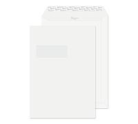 Premium Business C4 324 x 229 mm poche Enveloppe Patte autocollante et fenêtre - Parent High White Wove