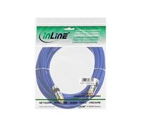 InLine Câble audio numérique coaxial Premium – RCA mâle pour RCA mâle 3 m blindé bleu