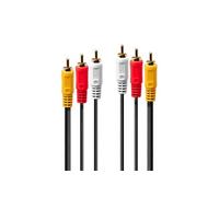 Lindy Câble audio-vidéo 35691 Premium 3x RCA mâle/mâle 2 m