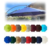 Premium Cantilever Parasol Canopy Cover - Durable 2.3m (7.5ft) Sunshade Fabric for Garden Patio & Deck Fits 6/8 Ribs Dark Top Color Outdoor Shade Solution