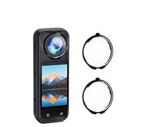 Premium Capuchons de Protection d'objectif pour Insta360 X5, Verre trempé Optique Anti-buée, Anti-salissure, Anti-Rayures Accessoires de Protection d'objectif