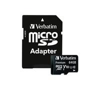 Premium - Carte mémoire flash (adaptateur SD inclus(e)) - 64 Go - Class 10 - microSDXC UHS-I