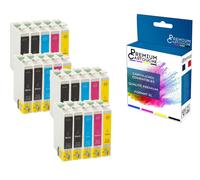 PREMIUM CARTOUCHE - 20 Cartouche compatible pour EPSON T29XL T29 XL Noir (x8) + Cyan (x4) + Magenta (x4) + Jaune (x4) (Fraise) pour Epson Expression H