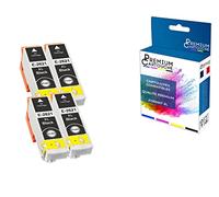 PREMIUM CARTOUCHE - 4 Cartouche Compatible pour EPSON T2621XL T2621 XL Noir (Ours) pour Epson Expression Premium XP-510 XP-520 XP-600 XP-605 XP-610 XP