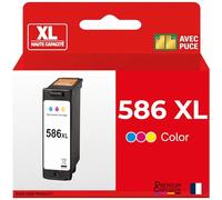 PREMIUM CARTOUCHE Cartouche Compatible pour Canon CL586XL Couleur 3 X Plus d'encre
