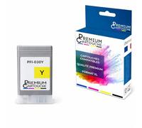PREMIUM CARTOUCHE Cartouche Compatible pour Canon imagePROGRAF TA-20 TA-30 TM-240 TM-340, Jaune, PFI-030Y, 55ml