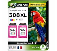 PREMIUM CARTOUCHE Pack de 2 Cartouches Compatible pour HP 308XL Couleur