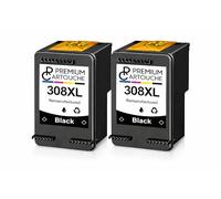 PREMIUM CARTOUCHE Pack de 2 Cartouches Compatible pour HP 308XL Noir