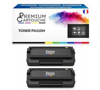 PREMIUM CARTOUCHE Pack de 2 Toners Compatible pour Pantum PA110H Noir 2 300 Pages