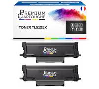 PREMIUM CARTOUCHE Pack de 2 Toners Compatible pour Pantum TL5125X Noir 15 000 Pages