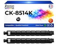 PREMIUM CARTOUCHE Pack de 2 Toners Compatible pour Triumph-Adler CK-8514K CK8514 1T02ND0UT0 Noir 30000 Pages