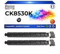 PREMIUM CARTOUCHE Pack de 2 Toners Compatible pour Triumph Adler CK8530K 1T02YPOUT0 Noir 30000 Pages