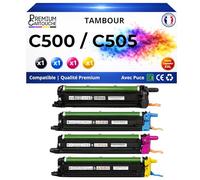 PREMIUM CARTOUCHE Pack de 4 Tambours Compatible pour Xerox 108R01484 108R01481 108R01482 108R01483 500 505 Noir et Couleurs