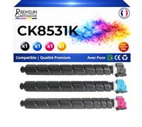 PREMIUM CARTOUCHE Pack de 4 Toners Compatible pour Triumph-Adler CK8531K CK8531C CK8531M CK8531Y 1T02XD0UT0 1T02XDCUT0 1T02XDBUT0 1T02XDAUT0