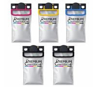 PREMIUM CARTOUCHE Pack de 5 Cartouches Compatible avec Epson Workforce Pro EM-C800 EP-C800 Series, T11P1 T11P2 T11P3 T11P4, 2 Noir 50000 Pages 3 Couleurs 20000 Pages