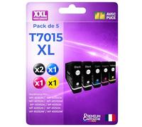 PREMIUM CARTOUCHE Pack de 5 Cartouches Compatible pour Epson C13T70114010 C13T70124010 C13T70134010 C13T70144010 Noir et Couleurs