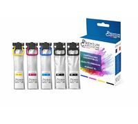PREMIUM CARTOUCHE Pack de 5 Cartouches Compatible T11N pour Epson Workforce Pro EM-C800RDWF EP-C800RDW, 2 Noirs 10000 Pages 3 Couleurs 5000 Pages