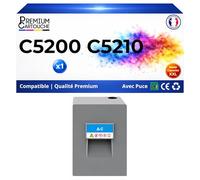 PREMIUM CARTOUCHE Toner 828429 Compatible pour Ricoh 5200 5210 Cyan Haute capacité avec Puce 24000 Pages