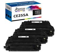 PREMIUM CARTOUCHE - Toner CE255A 55A Noir x3 - Compatible avec HP LaserJet Enterprise P3015d, P3015dn, P3015x, 500 MFP M525dn, M525f, flow M525c, Pro M521dn, M521dw, P3016, P3011