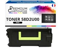 PREMIUM CARTOUCHE Toner Compatible pour Lexmark 58D2U00 Noir 55000 Pages