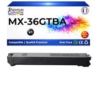 PREMIUM CARTOUCHE Toner Compatible pour Sharp MX-36GTBA MX36GTBA Noir 24000 Pages