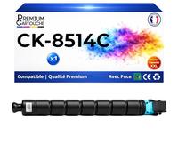 PREMIUM CARTOUCHE Toner Compatible pour Triumph-Adler CK-8514C CK8514 1T02NDCUT1 Cyan 30000 Pages