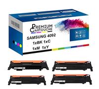 PREMIUM CARTOUCHE - Toner x4 - CLT-4092S ELS (Noir + Cyan + Magenta + Jaune) - Compatible pour Samsung CLP-310 Samsung CLP-310 N Sam