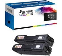 PREMIUM CARTOUCHE - x2 Toner - 406052 406052 Noir Compatible pour Aficio SP C220N Aficio SP C220S Aficio SP C221N Aficio SP C221SF A